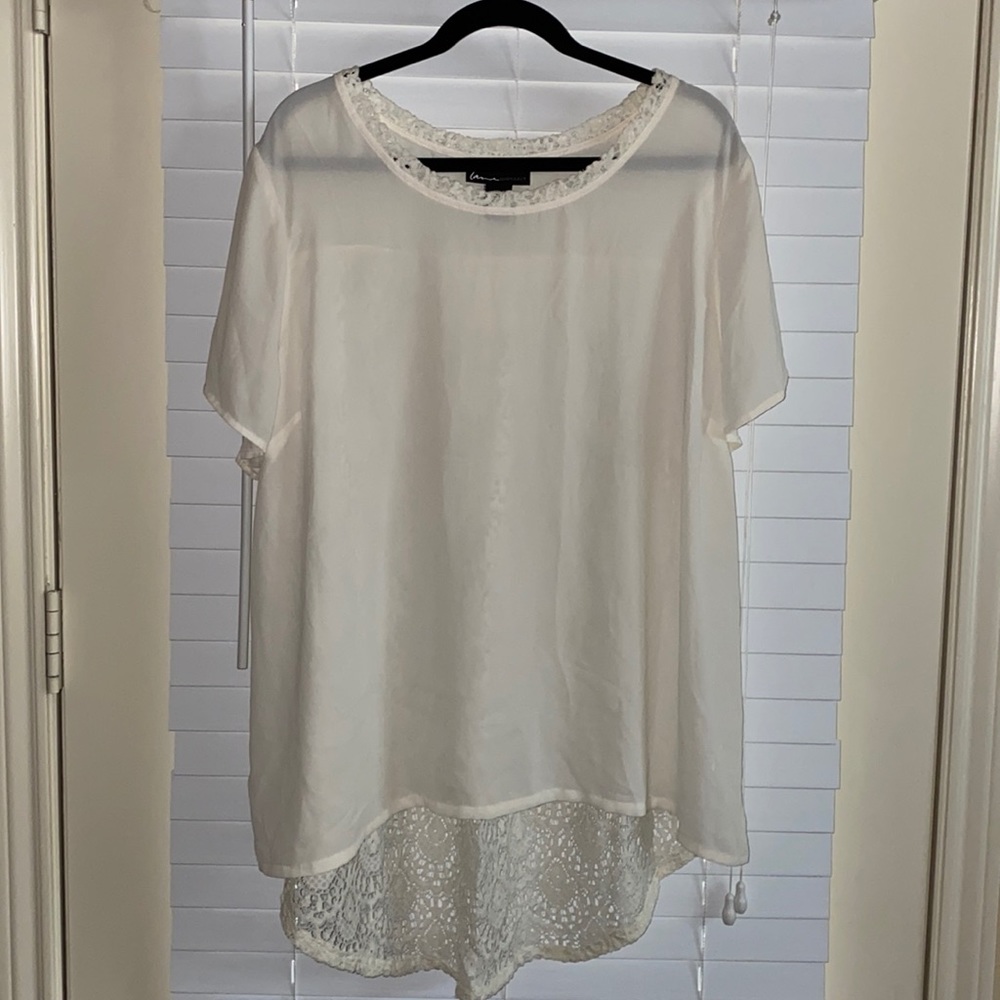 Lane Bryant Lace Tunic Blouse